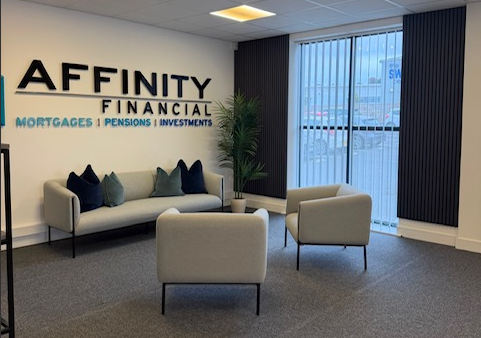 Soft seating reception area 